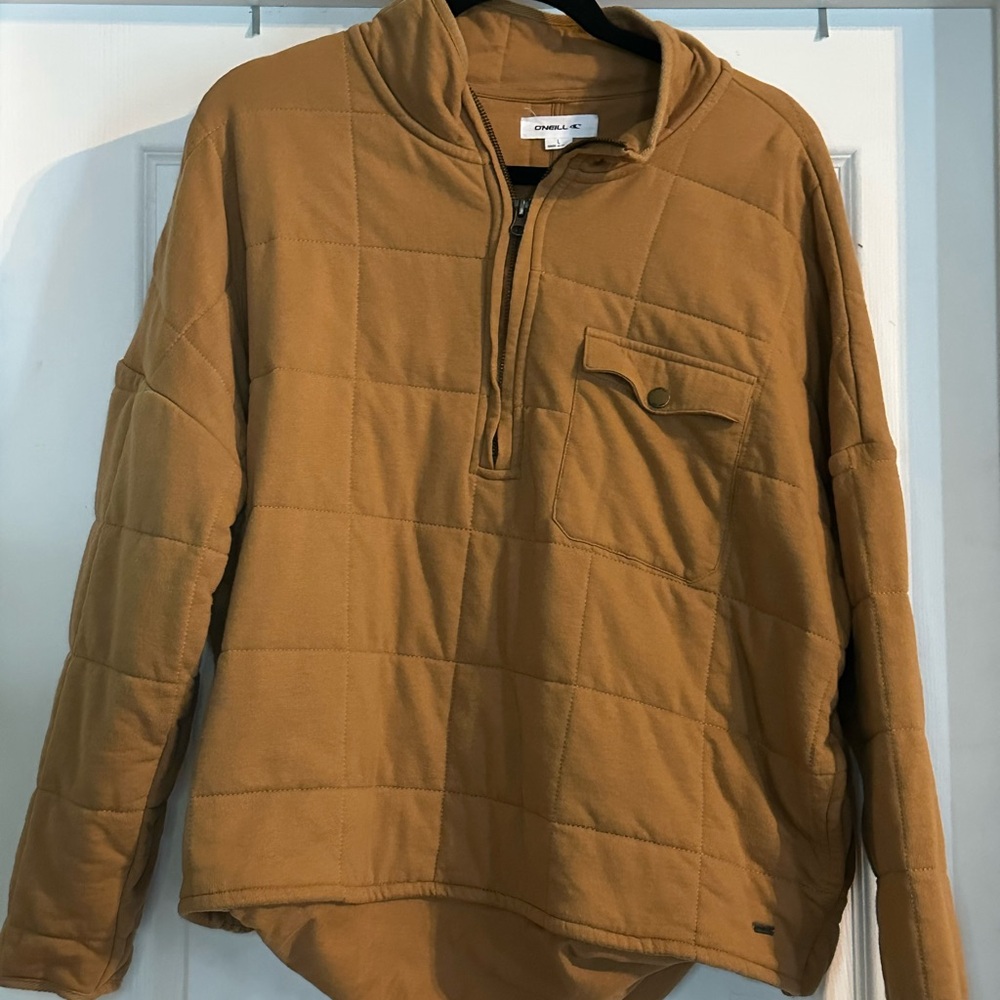 O'Neill Men's Tan Zip Up Sweater